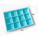 Velvet Jewelry Ring Earring Storage Box Display