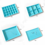 Velvet Jewelry Ring Earring Storage Box Display