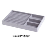 Velvet Jewelry Ring Display Box Holder