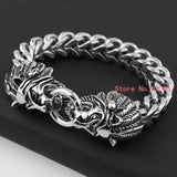 Punk Gothic Pirate Skull Bracelet Stainless Steel Jewelry