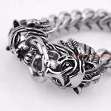 Punk Gothic Pirate Skull Bracelet Stainless Steel Jewelry