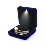 LED Light Jewelry Storage Box Necklace Organizer