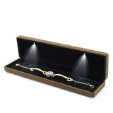 LED Light Jewelry Storage Box Necklace Organizer