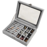 Portable Velvet Jewelry Ring Earring Holder