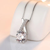 S925 Sterling Silver X-Shaped Zircon Choker CZ Necklaces
