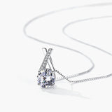 S925 Sterling Silver X-Shaped Zircon Choker CZ Necklaces