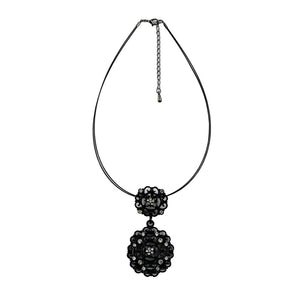 Hot Salt Necklace Electrophoresis Zinc Alloy Hollow Out Rope Chain Pendant