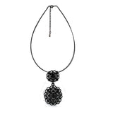 Hot Salt Necklace Electrophoresis Zinc Alloy Hollow Out Rope Chain Pendant