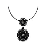 Hot Salt Necklace Electrophoresis Zinc Alloy Hollow Out Rope Chain Pendant