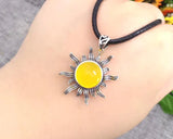 Sterling Silver Sun Flame 12mm Pendant Blank for Round Base Tray