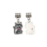 30pcs ENAMEL Bowtie Cat Dangle Bead European Charm Bracelets