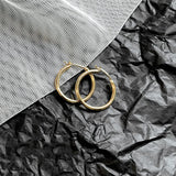 925 Silver Needle Ladies Hoop Earrings Anti Allergy