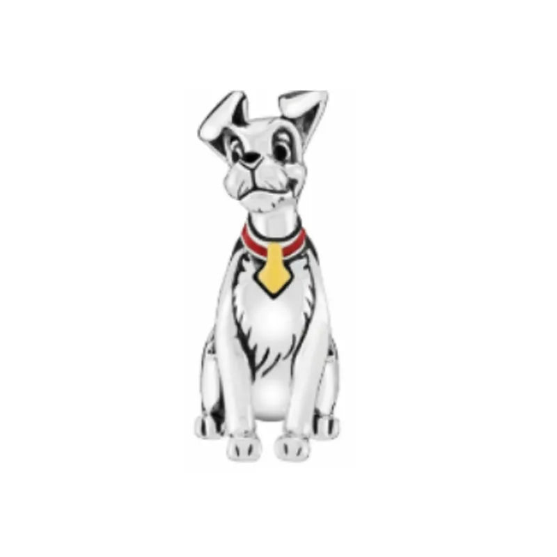 925 Sterling Silver Hero Pendant Dog Beads for Bracelet or Necklace