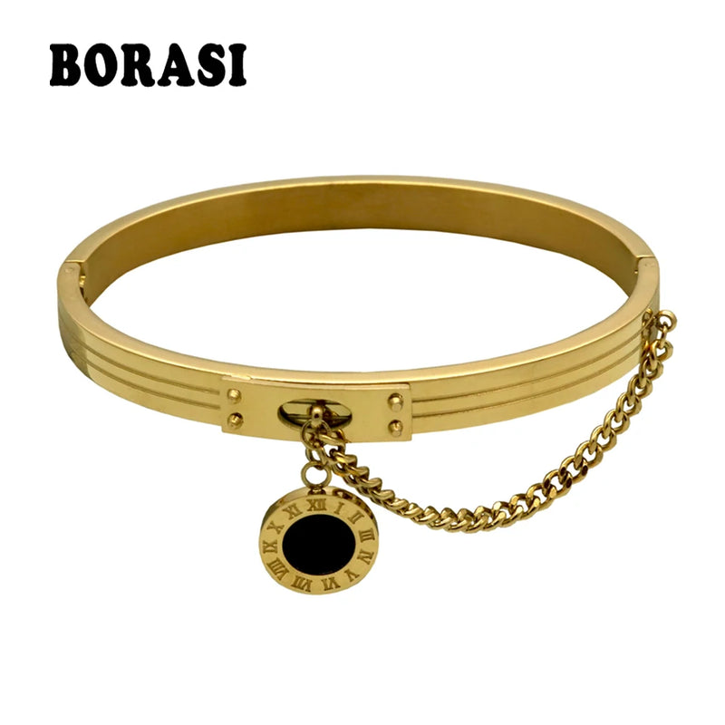 Women Wedding Bracelet Roman Numeral Love Bracelets for Valentines Gift