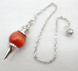 Tiger Eye Quartz Crystal Pendulum for Divination Dowsing