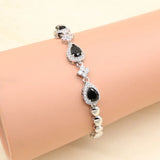 CZ Silver 925 Bracelet Christmas For Women 18+3cm