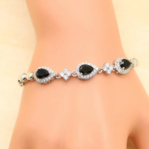CZ Silver 925 Bracelet Christmas For Women 18+3cm