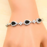 CZ Silver 925 Bracelet Christmas For Women 18+3cm