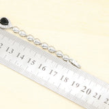 CZ Silver 925 Bracelet Christmas For Women 18+3cm