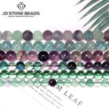 Natural Colorful Fluorite Beads 4 6 8 10 12mm High Beads Ice Gemstone