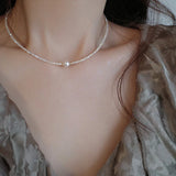 14K Filled Freshwater Pearl Beads Chains Necklace Jewelry