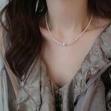 14K Filled Freshwater Pearl Beads Chains Necklace Jewelry