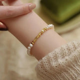 Natural Freshwater Pearl 14K Filled Bracelet Jewelry Women