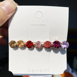 Vintage Green Crystal Pearl Hair Clips Women Hair Accessories