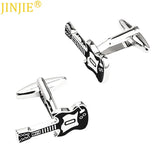 Guitar Punk Cufflinks Painted Cuff Nail Men's Business Casual French Shirt