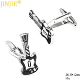 Guitar Punk Cufflinks Painted Cuff Nail Men's Business Casual French Shirt