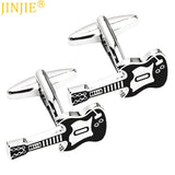 Guitar Punk Cufflinks Painted Cuff Nail Men's Business Casual French Shirt