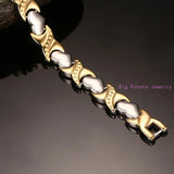 Romantic Heart Bracelet Stainless Steel Women Party Cuff Jewelry