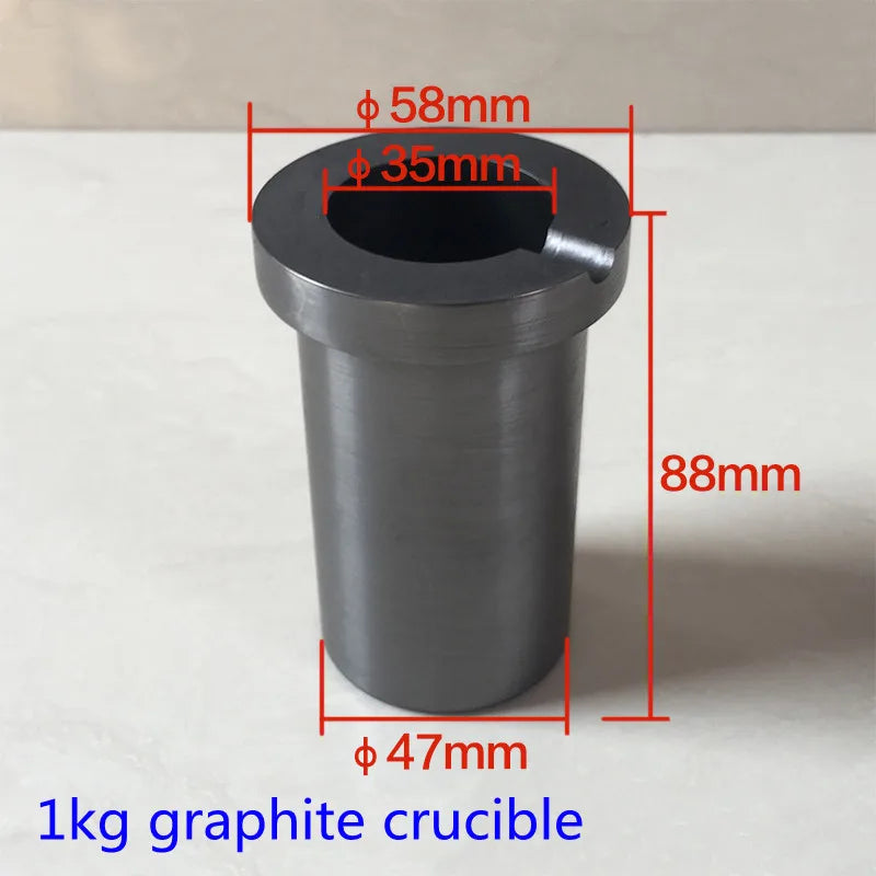 1kg Melting Graphite Crucible for Jewelry, 99.99% High Purity