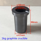 1kg Melting Graphite Crucible for Jewelry, 99.99% High Purity