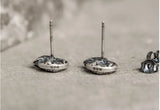 Punk Chameleon Skull Stud Earrings 925 Sterling Silver Rock Skeleton Earrings