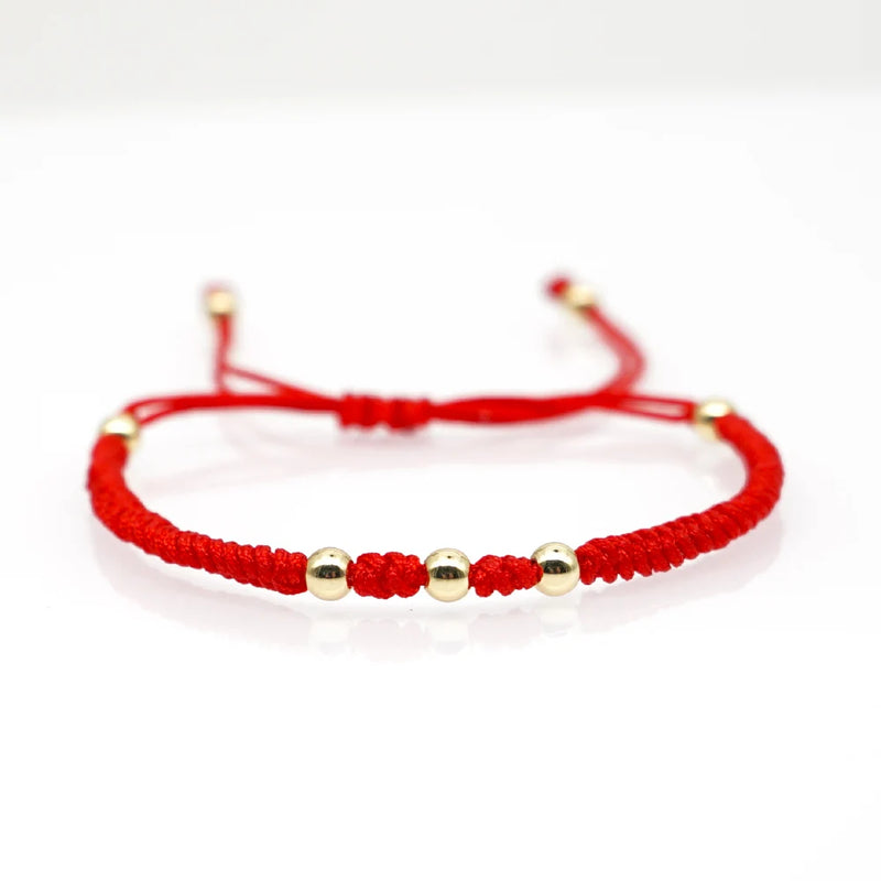 Shinus Hand Knitting Bead Bracelet Boho Style Gift For Women