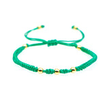 Shinus Hand Knitting Bead Bracelet Boho Style Gift For Women