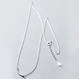 Top Necklace Silver 925 Smile Shape Chain Pendant Necklace