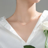 Top Necklace Silver 925 Smile Shape Chain Pendant Necklace