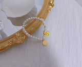 Rabbit Natural Freshwater Pearl Bracelet 14k Filled for Women