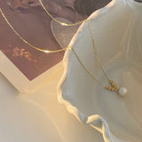 Natural Freshwater Pearl 14K Filled Pendant Necklace Jewelry For Women