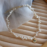 Baroque Freshwater Pearl 14K Filled Female Pendant Necklace