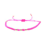 Ethnic Bohemia Style Hand Knitting Bead Bracelet for Women