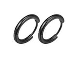 S925 Silver Hoop Stud Circle Earring Rings Christmas Gift