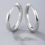 S925 Silver Hoop Stud Circle Earring Rings Christmas Gift