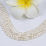 1.8-2mm Fresh Water Pearls Potato Shape Pearl Strands