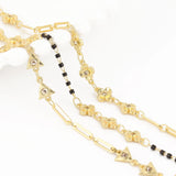 1M Stainless Steel Chain Bead Necklace for Ladies Jewelry