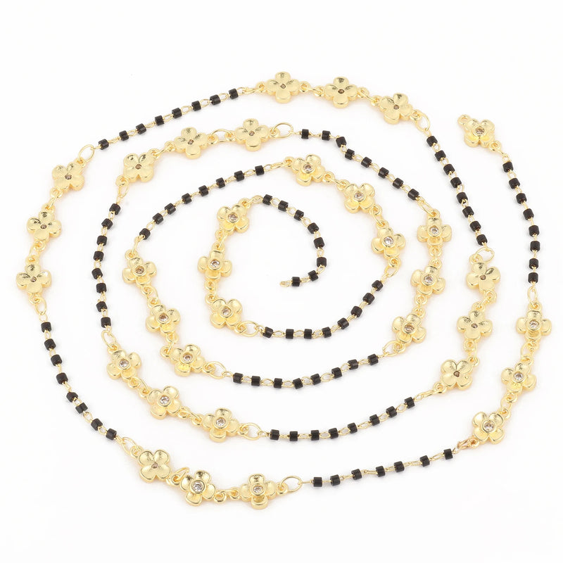 1M Stainless Steel Chain Bead Necklace for Ladies Jewelry