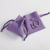 10 pcs Jewelry Bag Necklace Earrings Earphone Microfiber Leather Velvet Bag