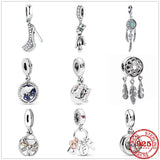 925 Sterling Silver Family Tree Heart Charm Bead for Bracelets